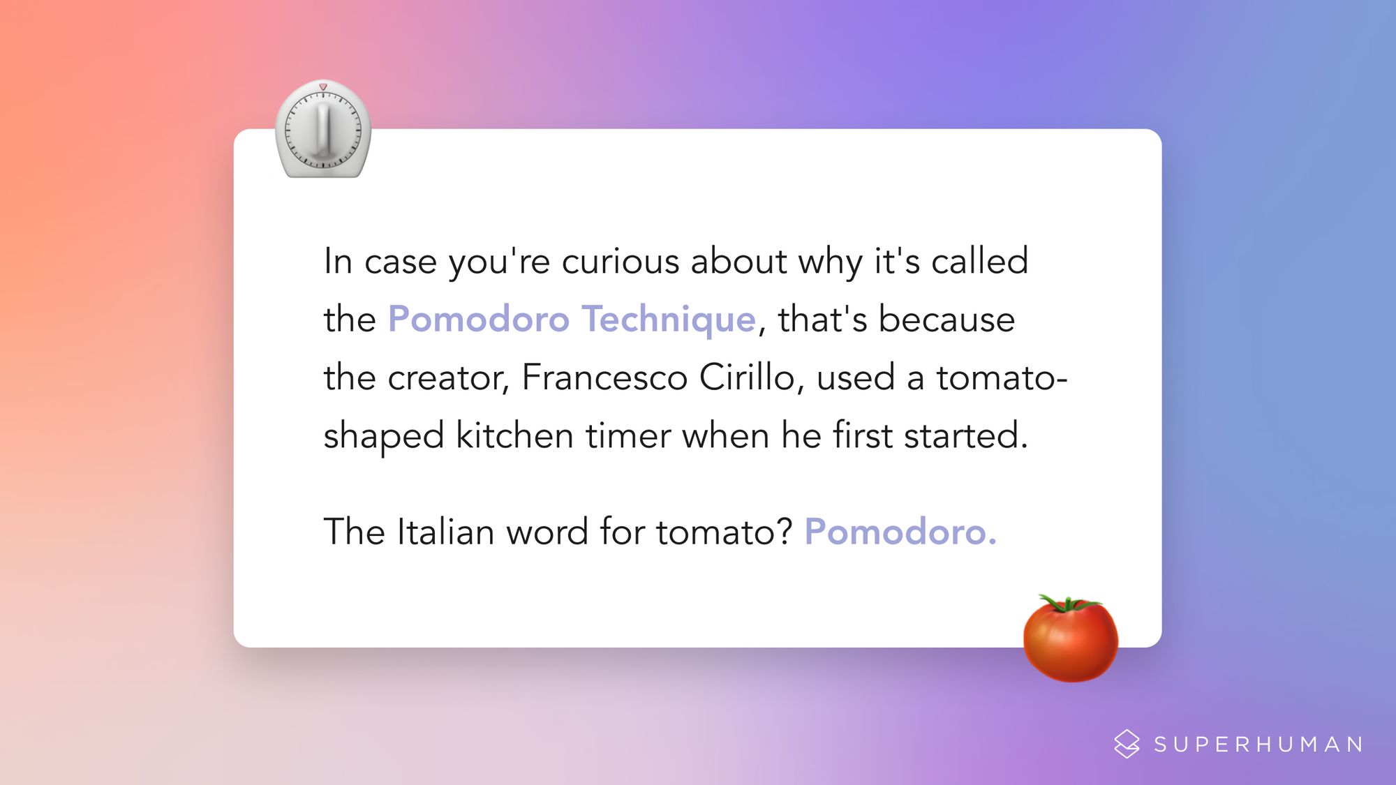 The Pomodoro Technique: A Tomato Timer That Could Save Your Back