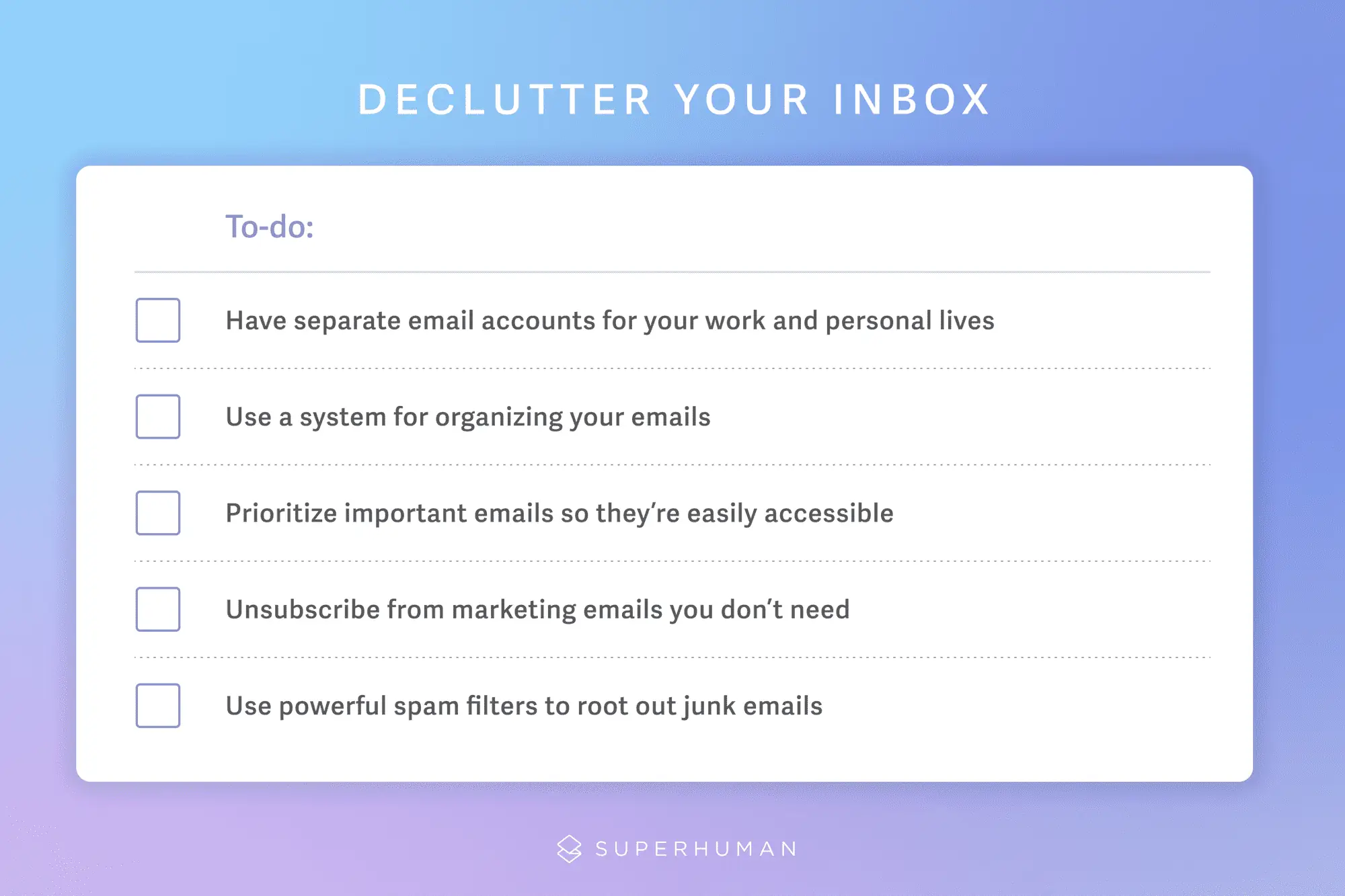 Declutter Your Inbox