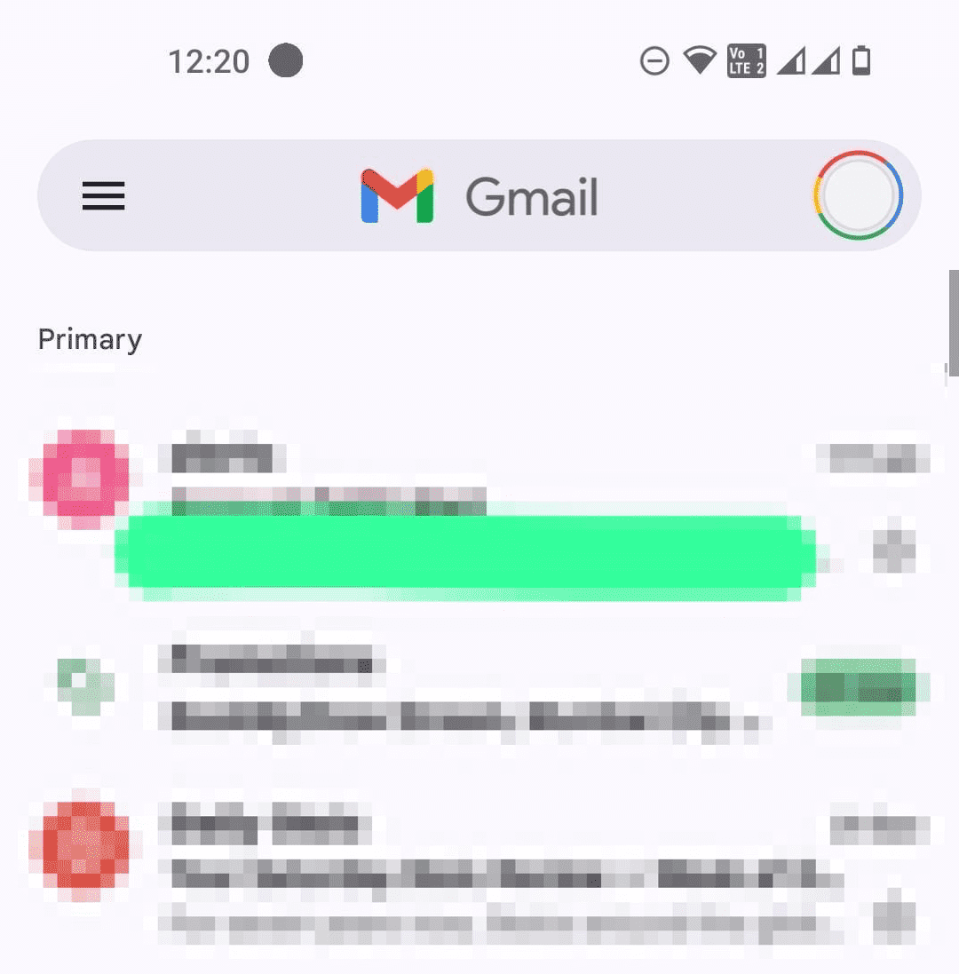 Gmail App on Android