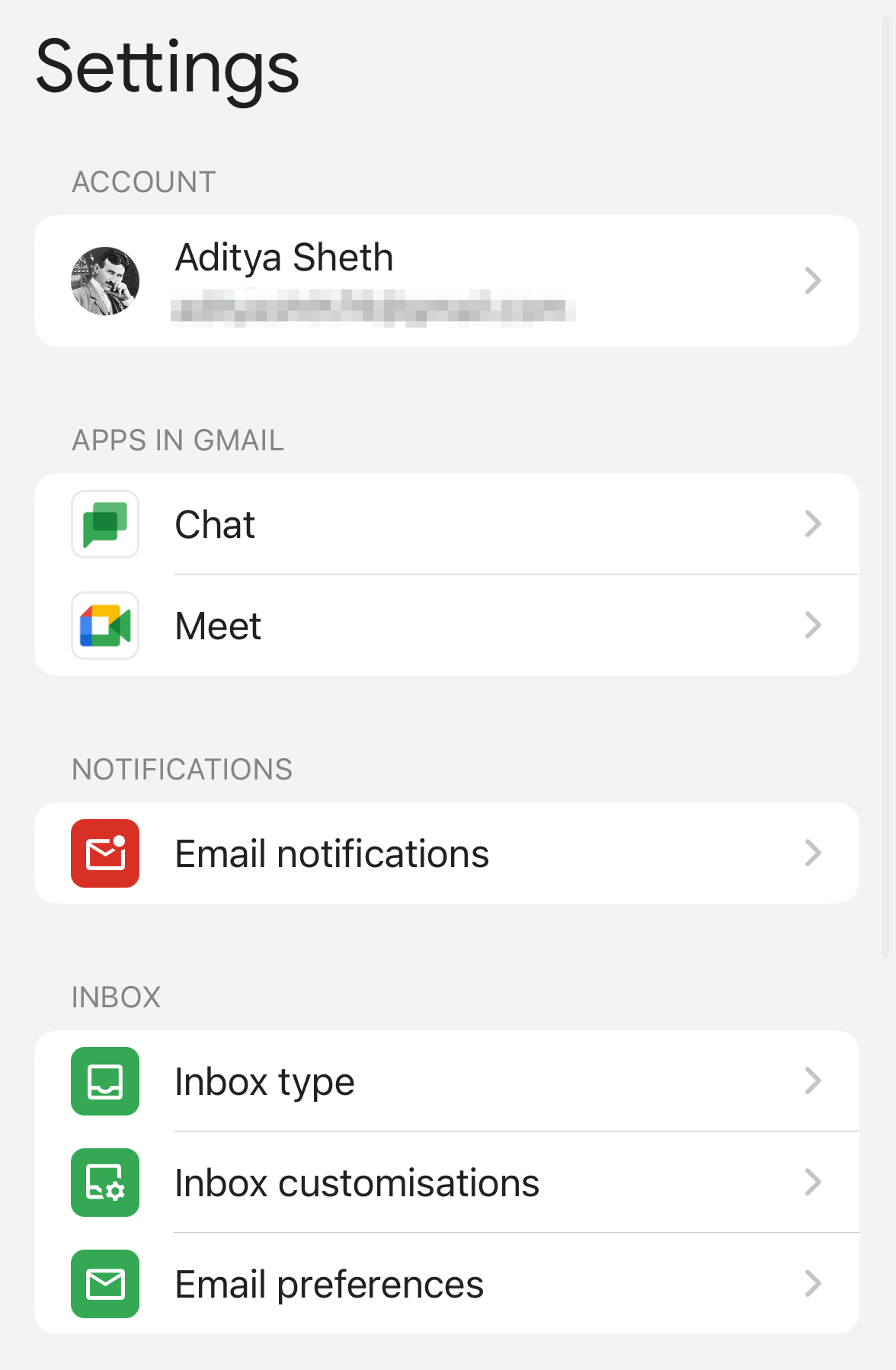 Gmail iOS Email Thread