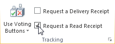 Outlook Read Receipt