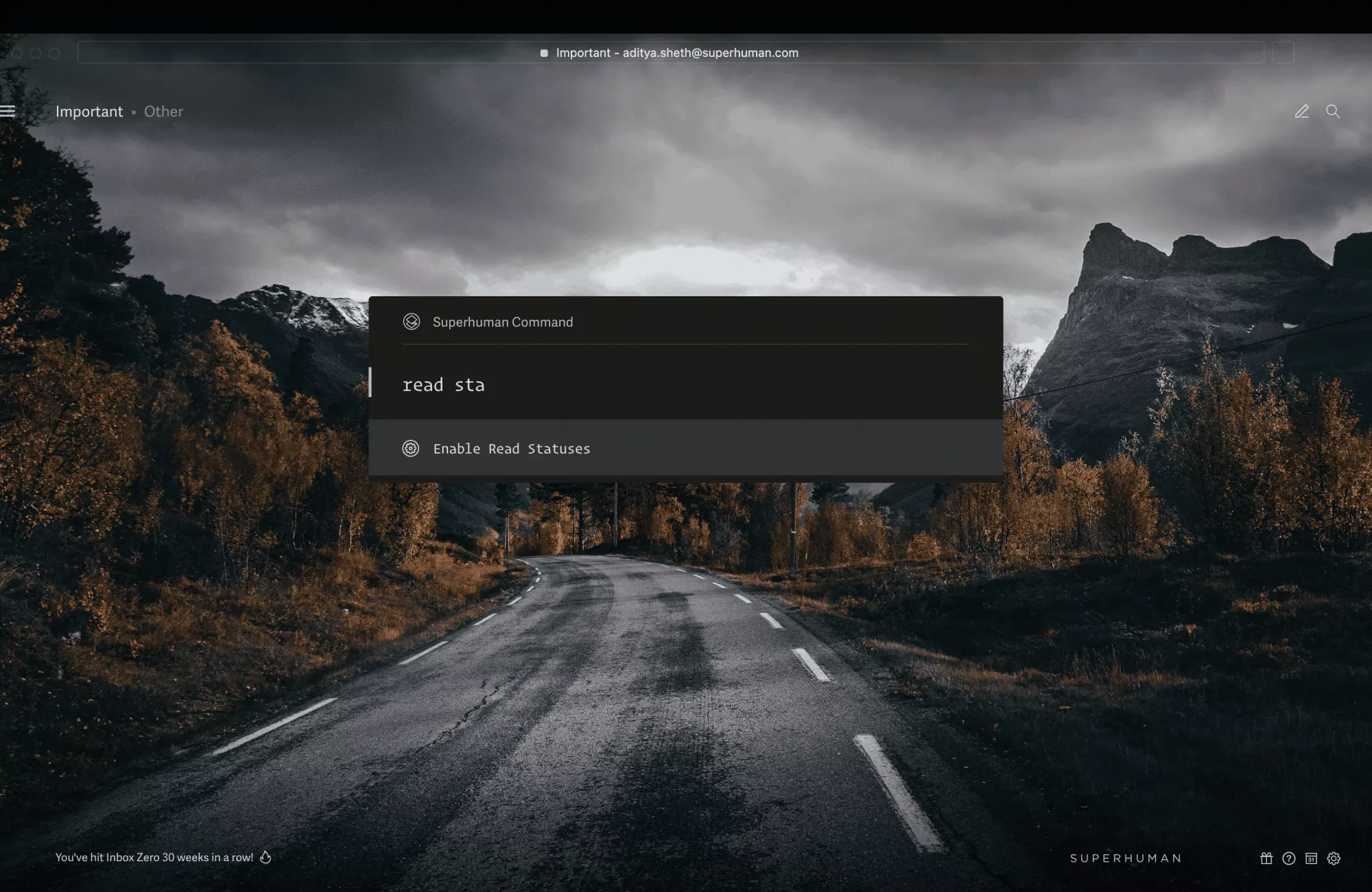 Enable Read Statuses in Superhuman