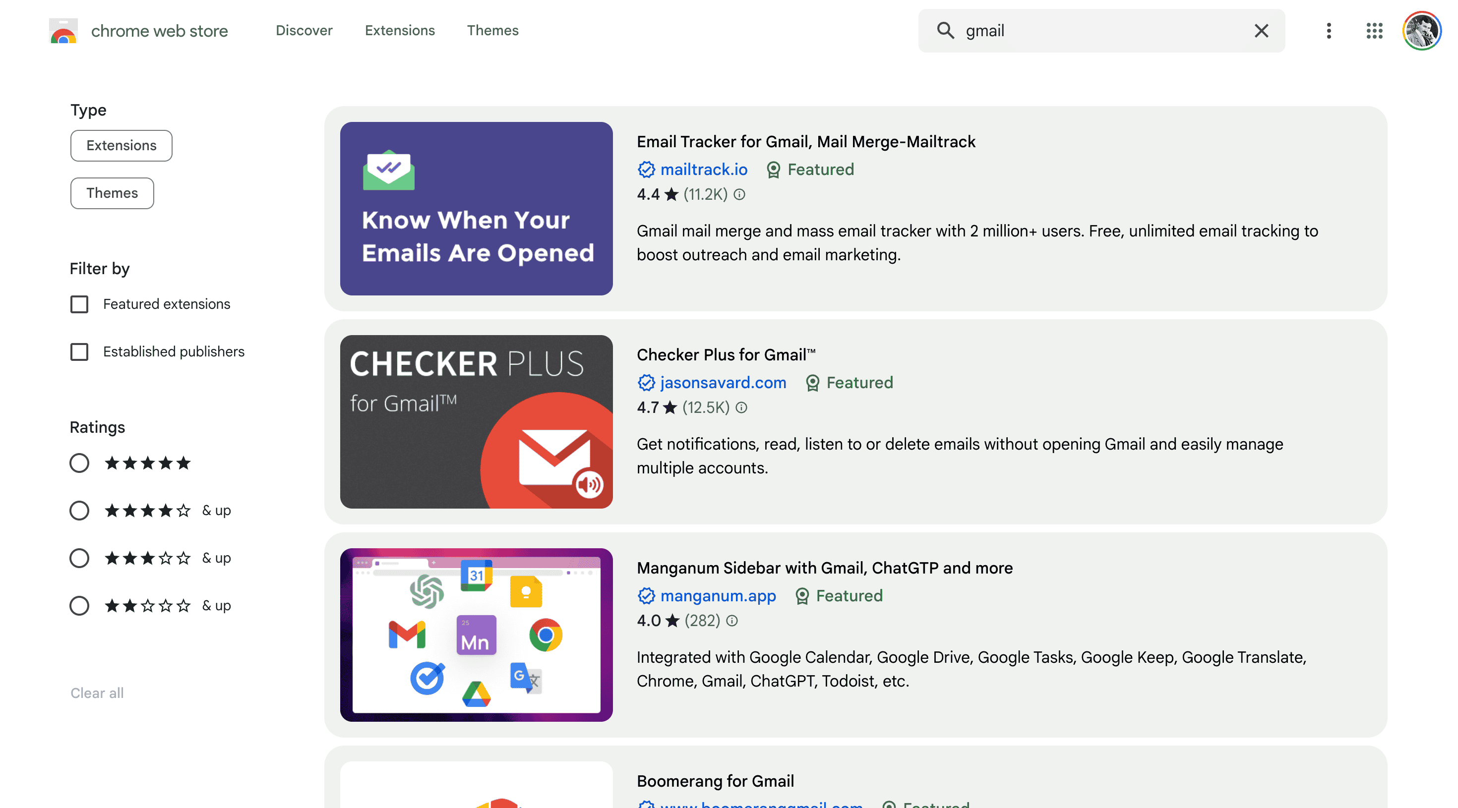 Chrome Extensions for Gmail