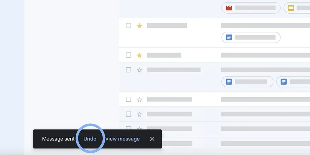 Gmail Undo Send