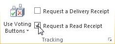 Outlook Read Receipt