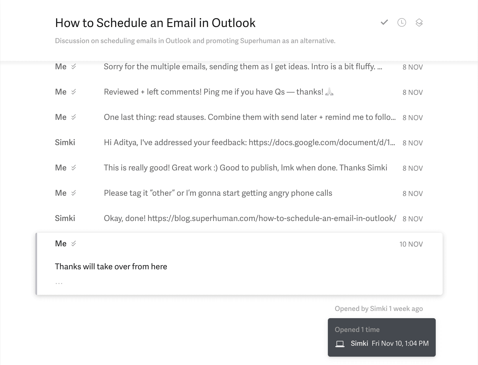 How To Add Read Receipts In Gmail Outlook Superhuman